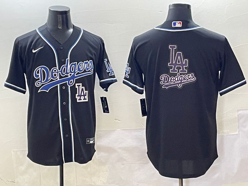 Men Los Angeles Dodgers Blank Black Three generations Nike 2025 MLB Jersey style 24->los angeles dodgers->MLB Jersey